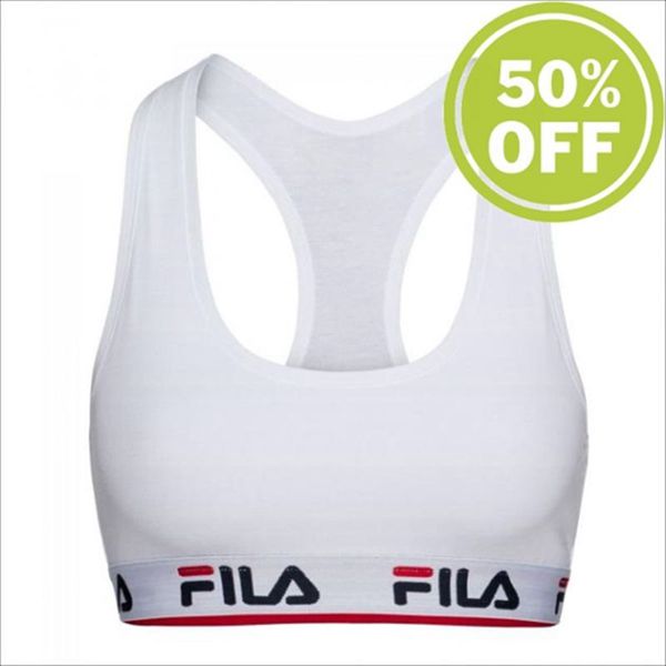 Bras Fila Mulher Branco - Fila 1 Pack Unlined Portugal Online,XQKZ-26435